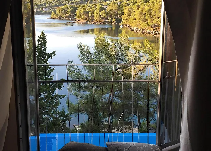 Beautiful Hvar 4 Bedrooms Stone Pine Private Infinity Pool 빌라 브로보스카