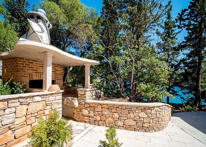 빌라 Beautiful Hvar 4 Bedrooms Stone Pine Private Infinity Pool 브로보스카